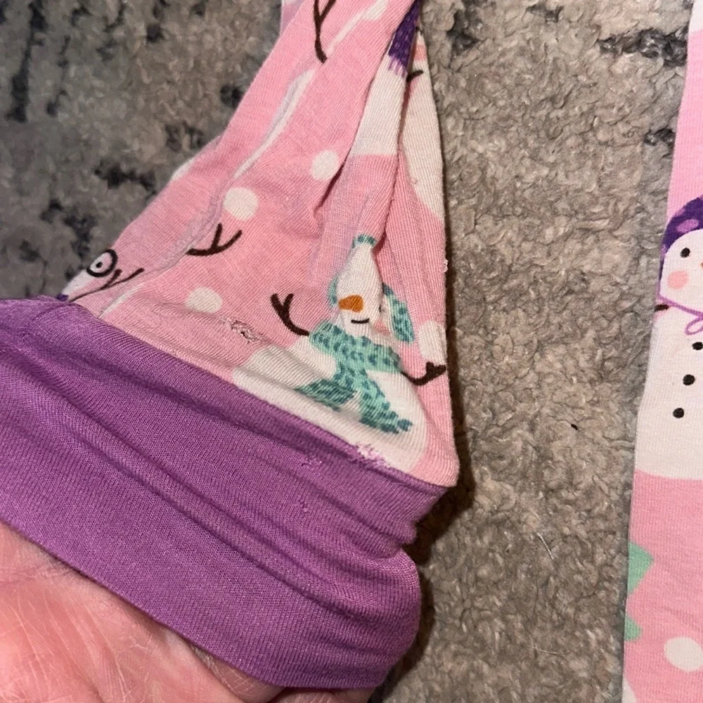 Girls Little Sleepies‎ Snow Much Fun Pajama Set Snowmen size 16